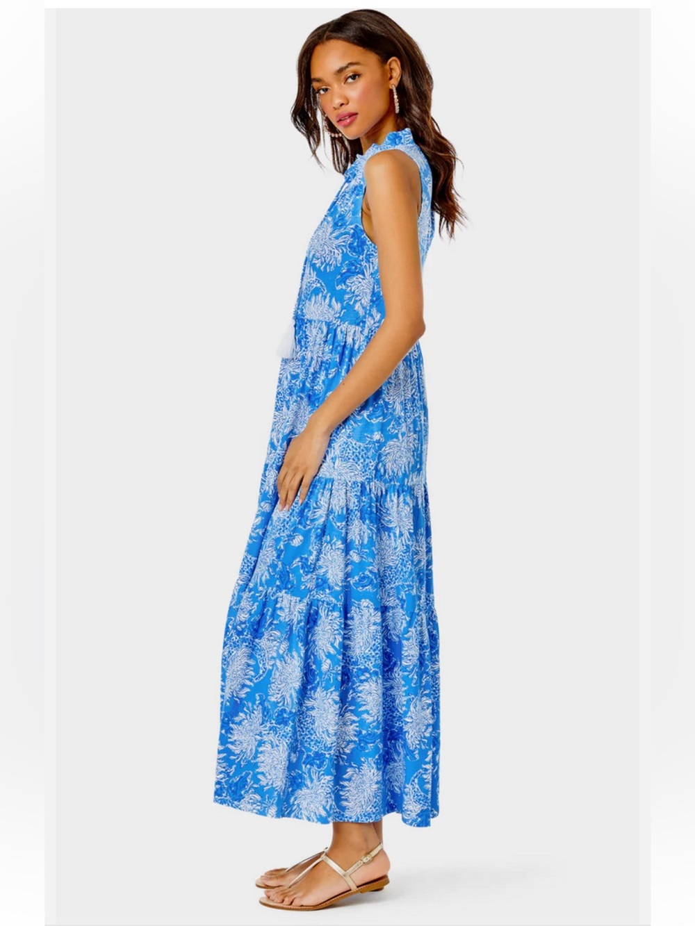 Lilly Pulitzer Malone Boca Blue Maxi Dress - Picture 3 of 11